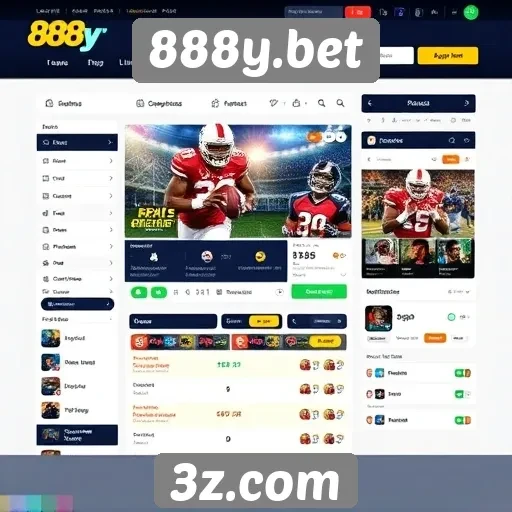 Interface e usabilidade do site 888y.bet